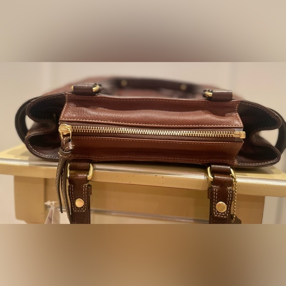 COACH Hampton Leather Carryall (Brown) - Picture 9 of 13